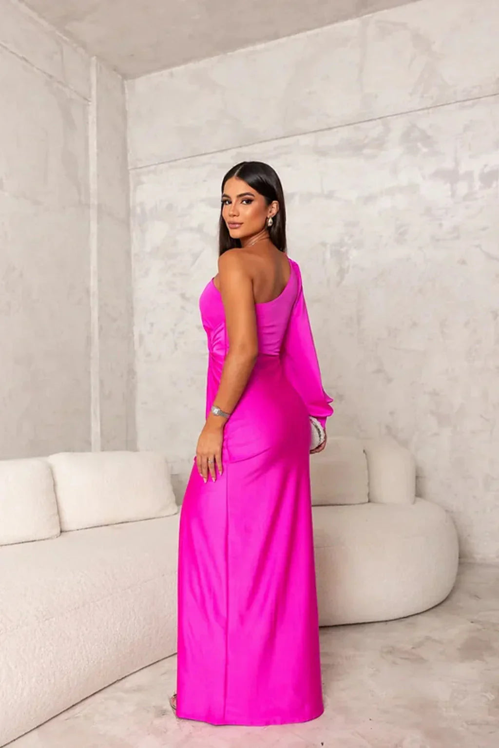 Aqua™ | Chic One-Shoulder Maxi Dress