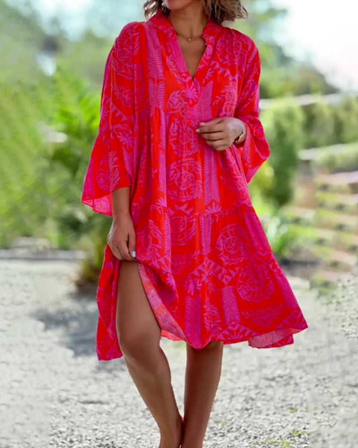 Sara™ | Boho Loose Sleeve Dress