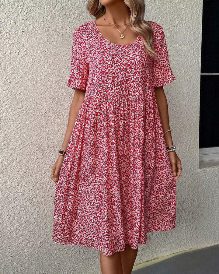 Daisy™ - Elegant Floral Midi Dress