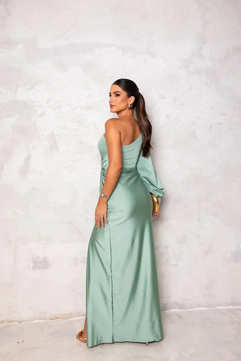 Aqua™ | Chic One-Shoulder Maxi Dress