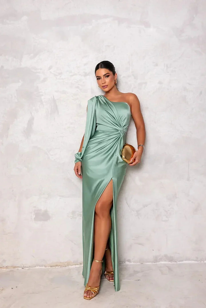 Aqua™ | Chic One-Shoulder Maxi Dress