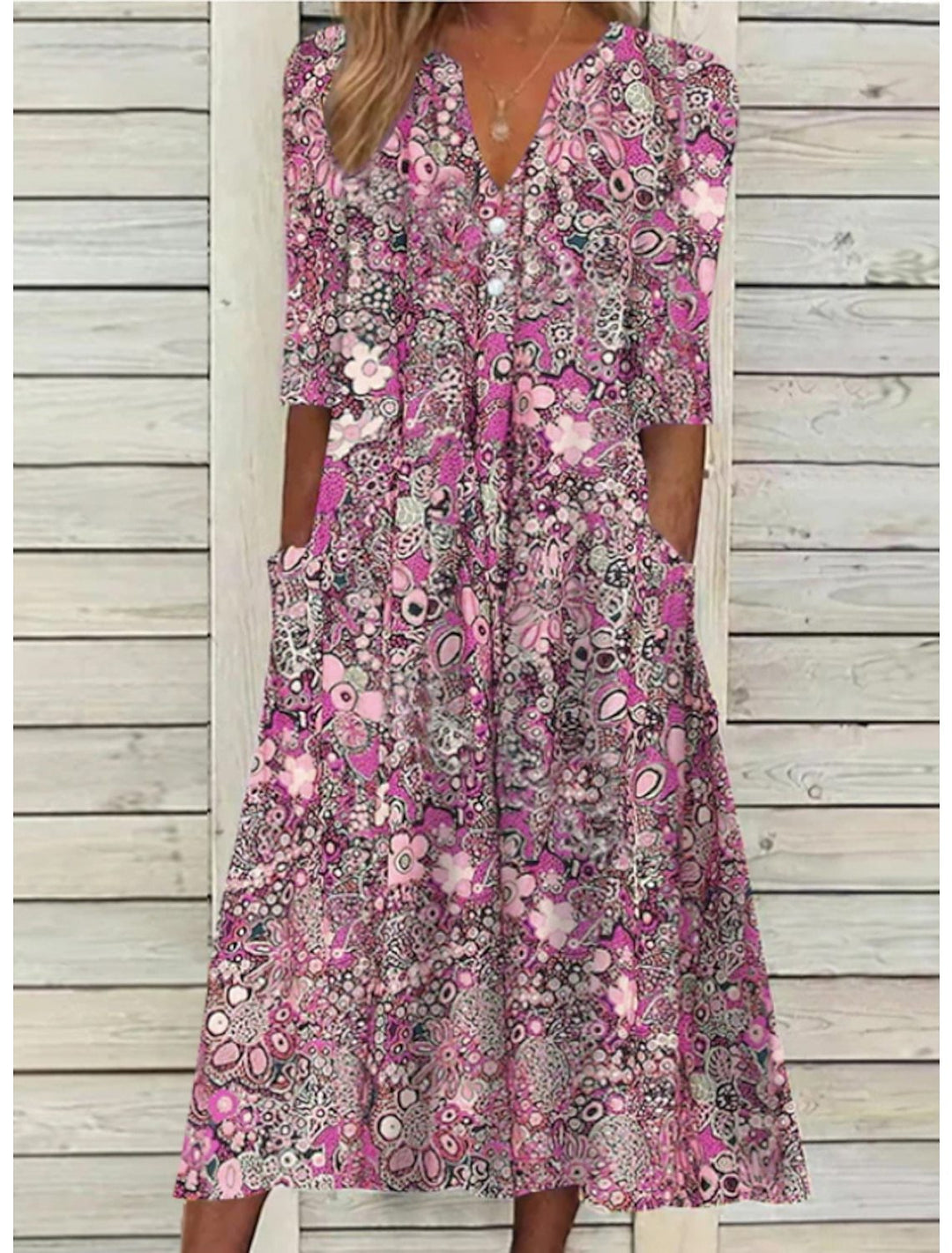 Waze™ | Elegant Flower Dress