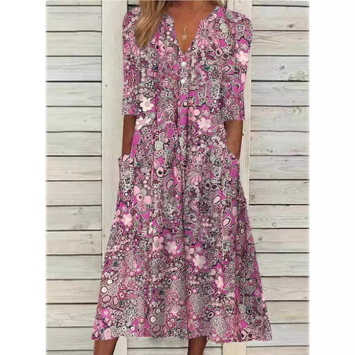 Waze™ | Elegant Flower Dress