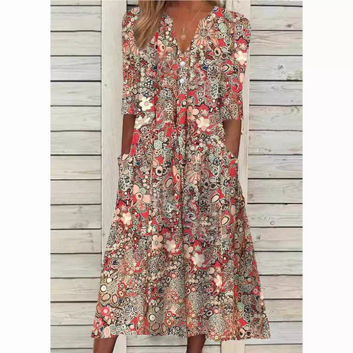 Waze™ | Elegant Flower Dress