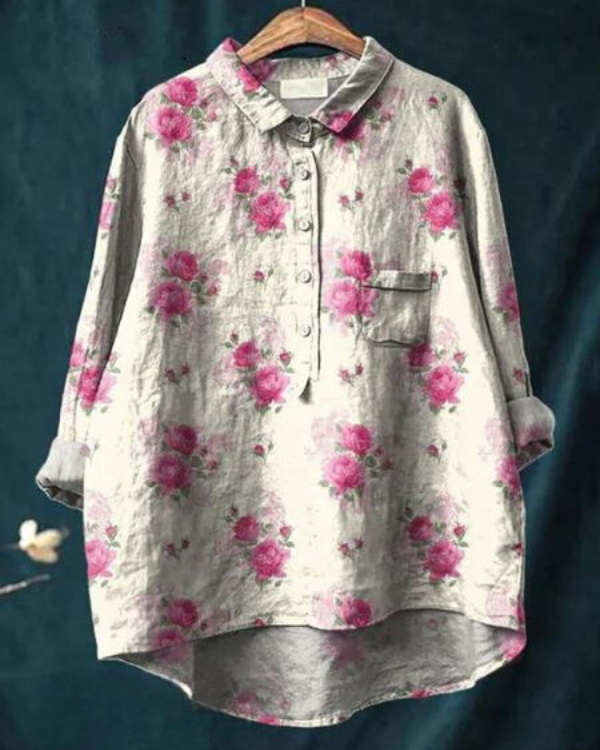 Ada Floral™ | Floral Print Spring Blouse