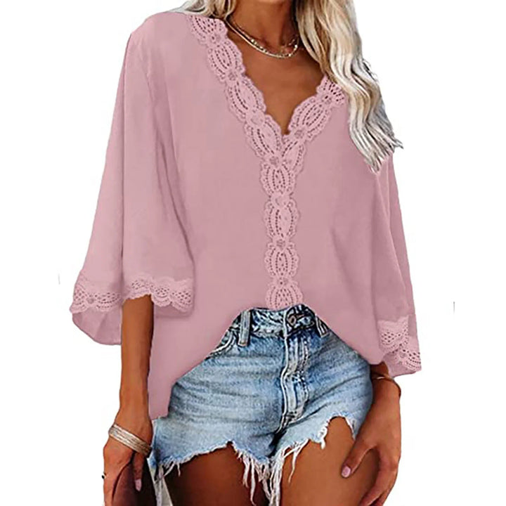 Ojala™ | Lace V-Neck Blouse