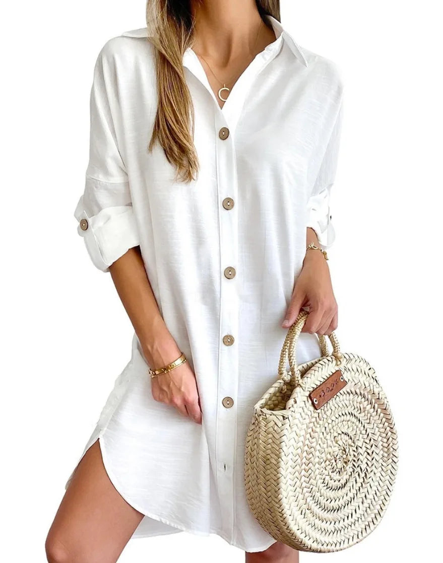 Mia™ | Chic Button-Down Mini Dress