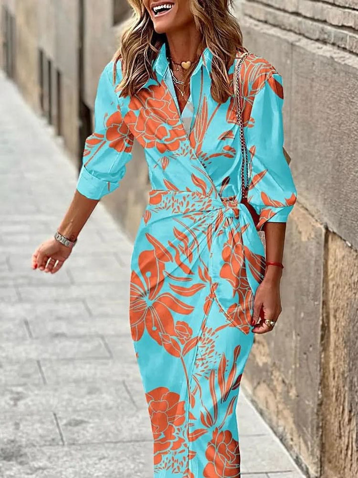 Harper™ | Printed Wrap Dress