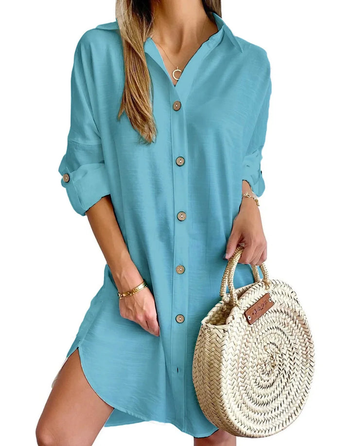 Mia™ | Chic Button-Down Mini Dress