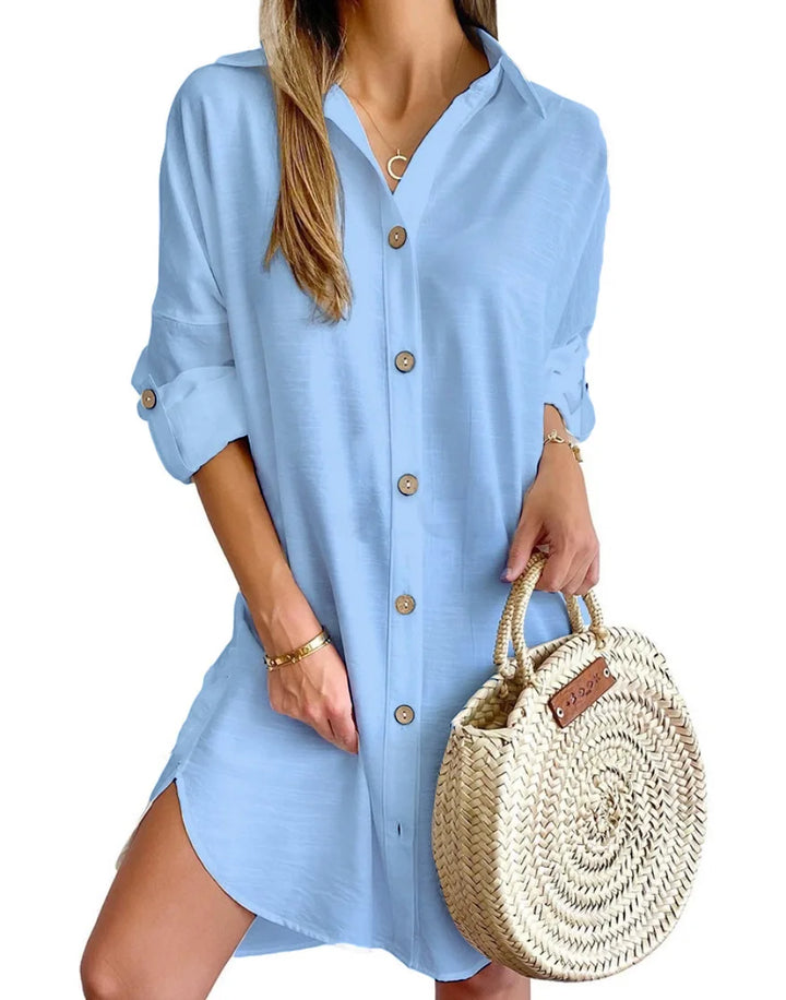 Mia™ | Chic Button-Down Mini Dress