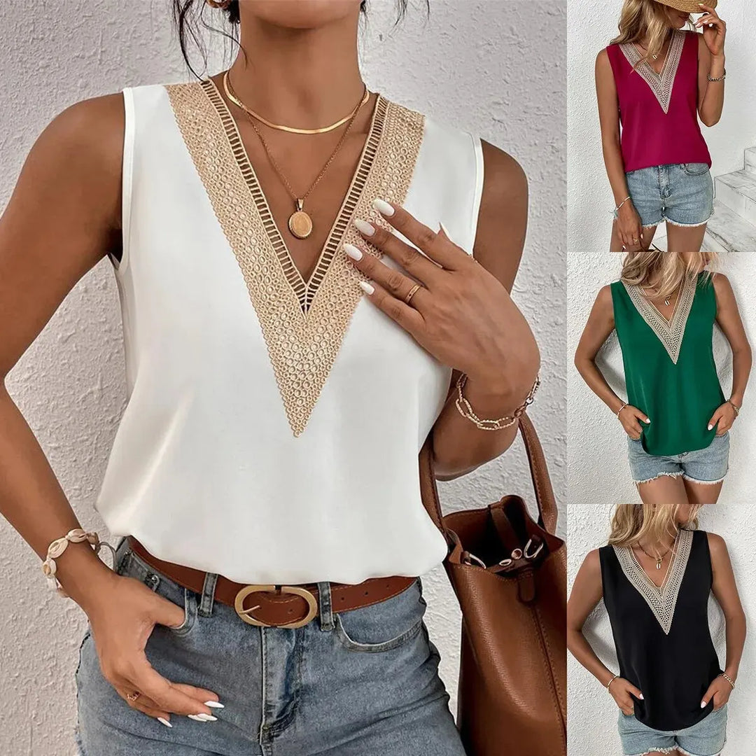 Astrid™ | Elegant V-Neck Top