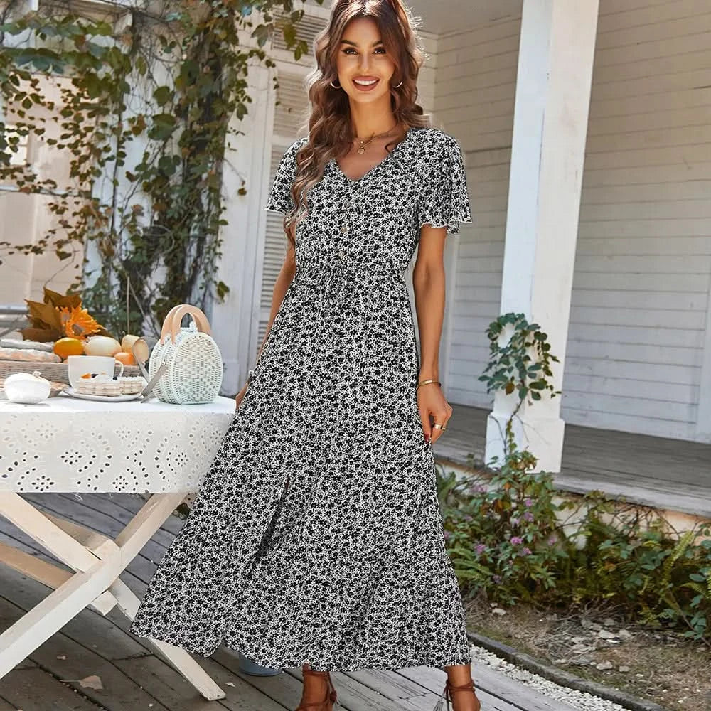 Ada™ | Chic Tummy Covering Maxi Dress