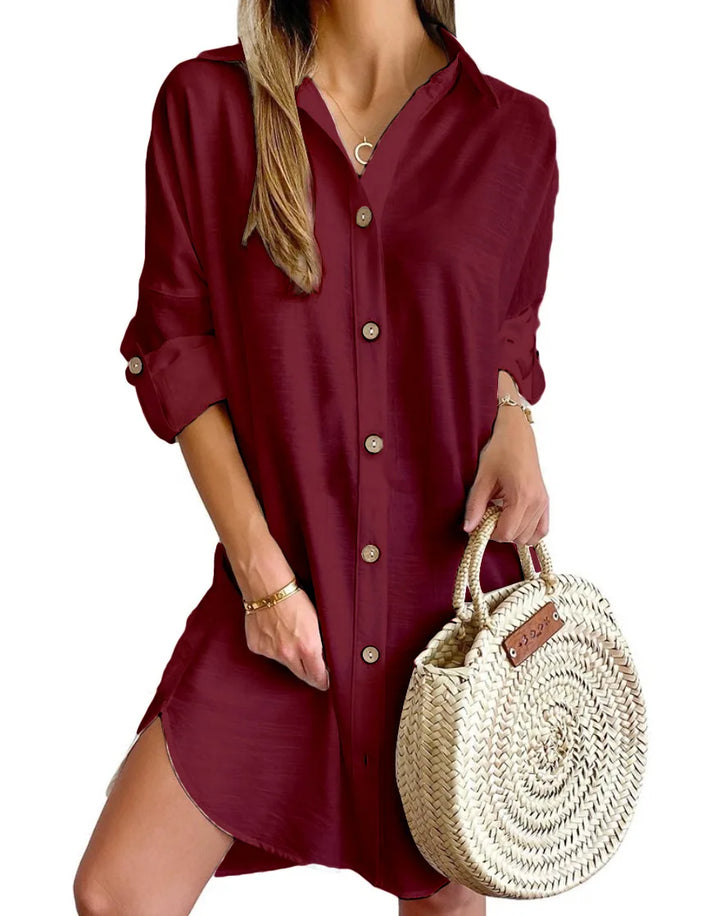 Mia™ | Chic Button-Down Mini Dress