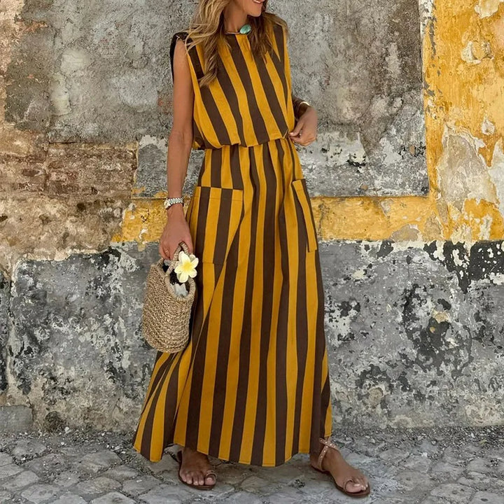 Adelina™ | Striped Maxi Dress