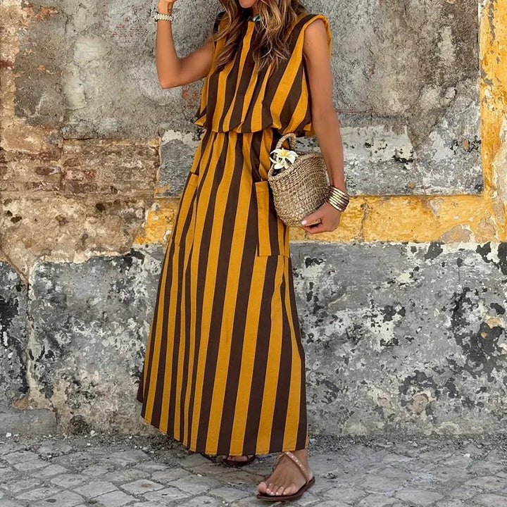 Adelina™ | Striped Maxi Dress