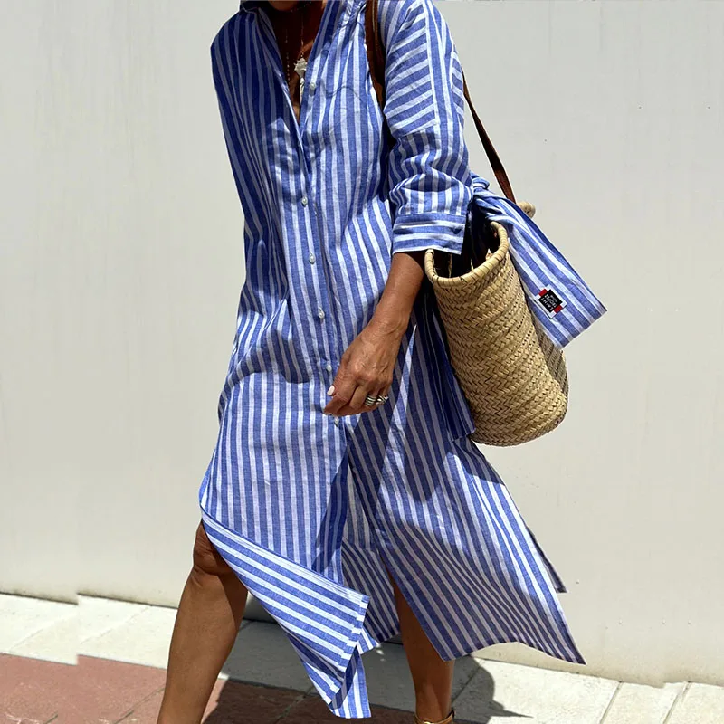 Lily™ | Striped Shirt Dress