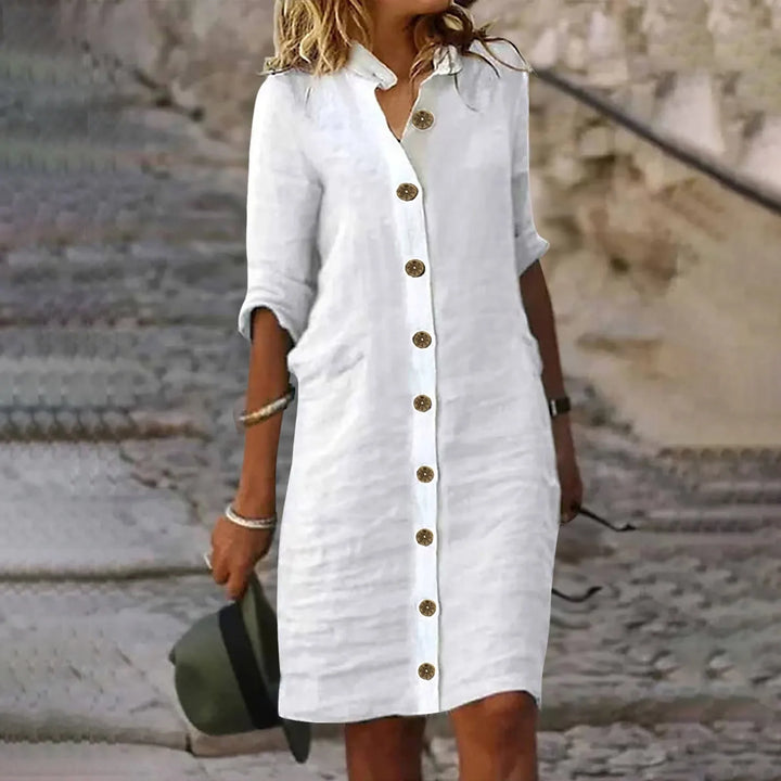 Roxy™ | Casual Midi Shirt Dress