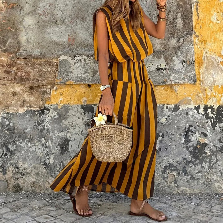 Adelina™ | Striped Maxi Dress