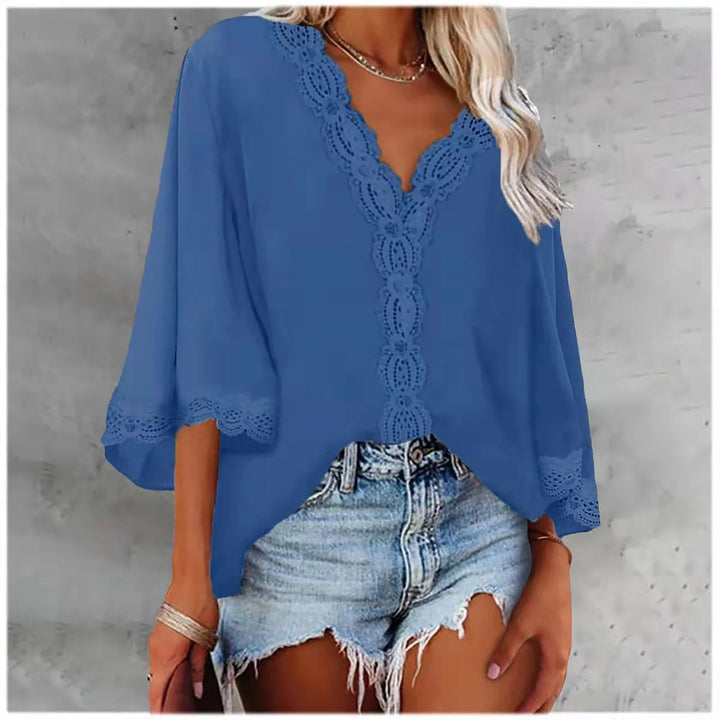 Ojala™ | Lace V-Neck Blouse