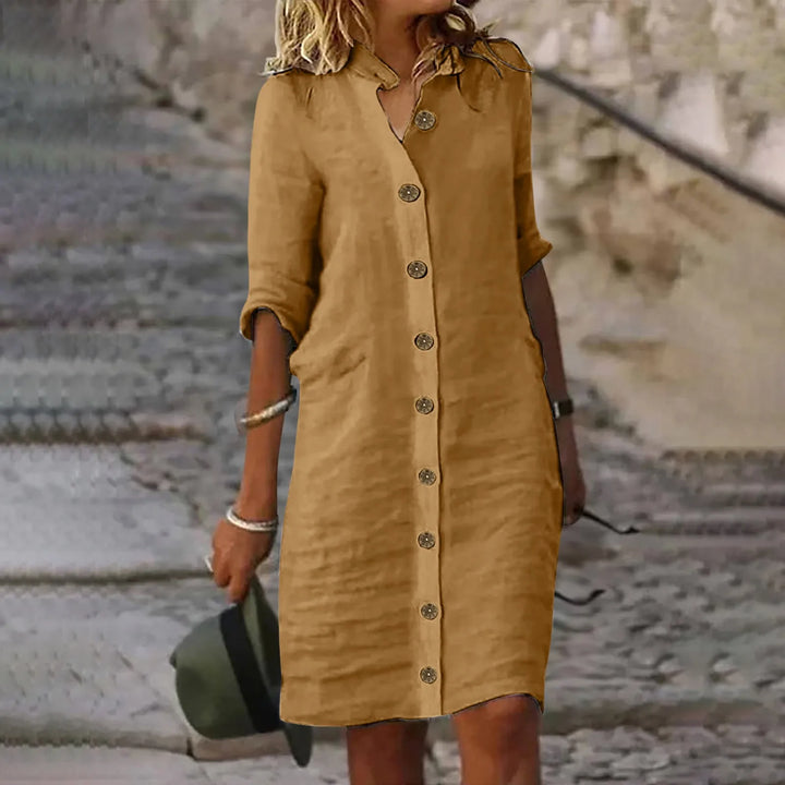 Roxy™ | Casual Midi Shirt Dress