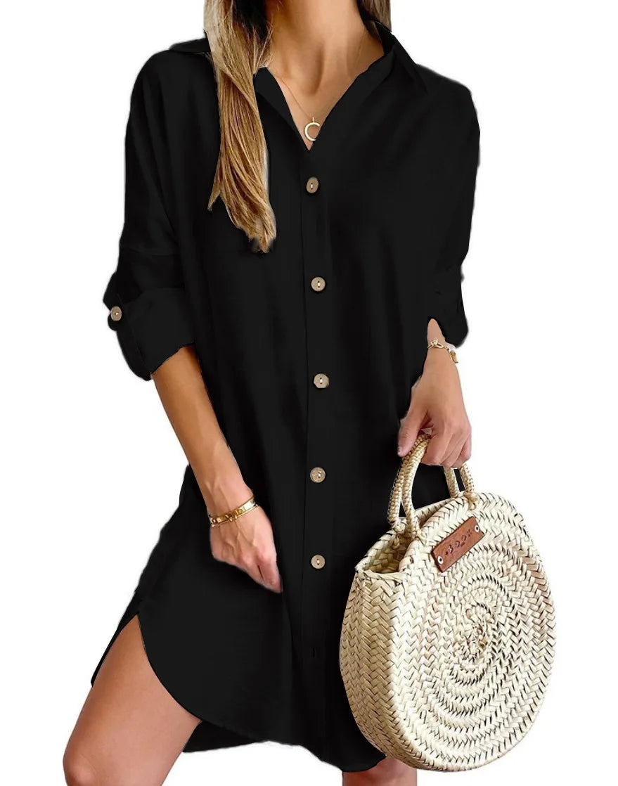 Mia™ | Chic Button-Down Mini Dress