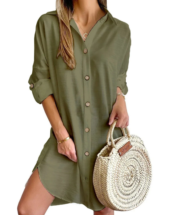 Mia™ | Chic Button-Down Mini Dress