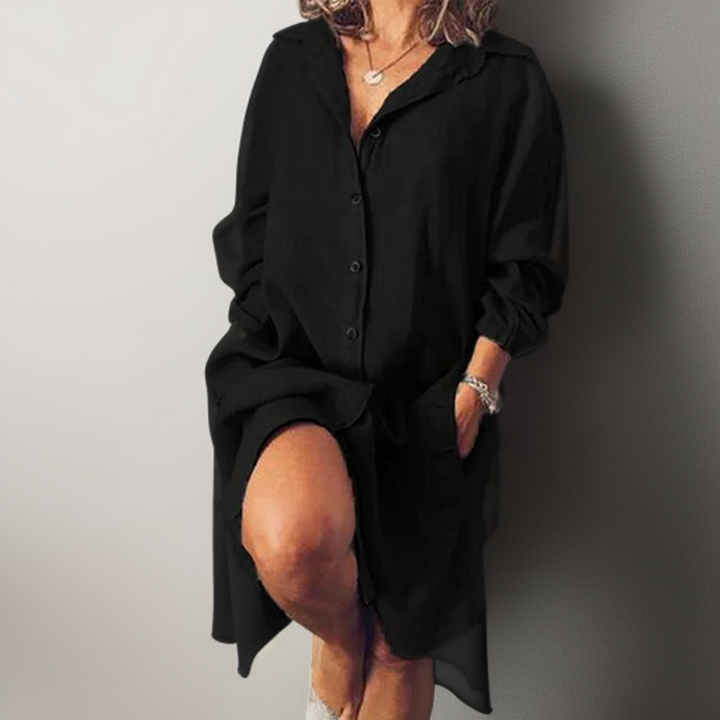 Phoebe™ | Effortless Shirt Dress