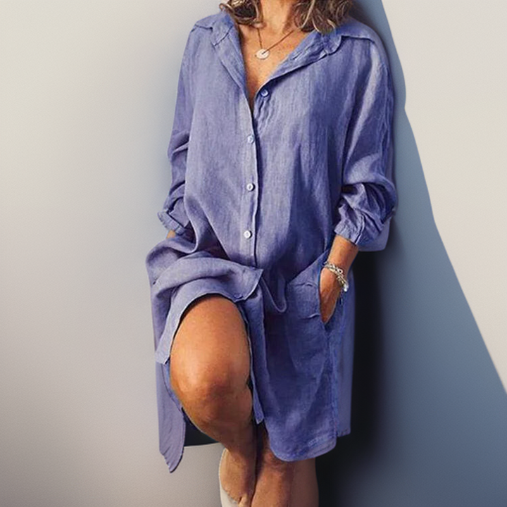 Phoebe™ | Effortless Shirt Dress