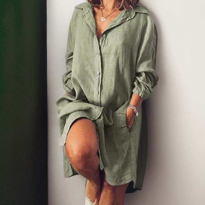 Phoebe™ | Effortless Shirt Dress