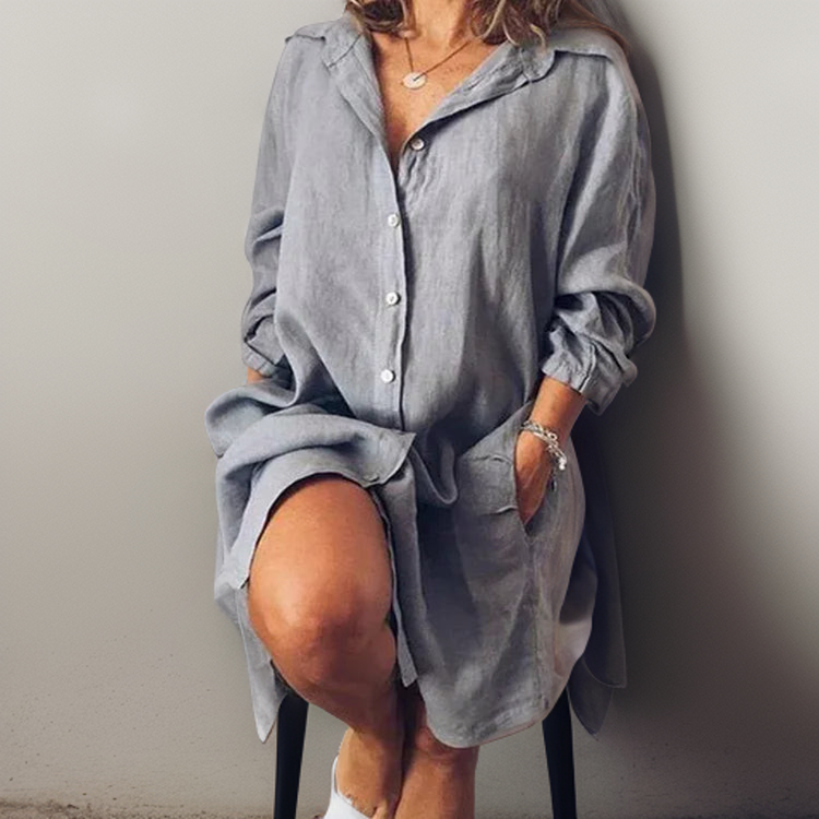 Phoebe™ | Effortless Shirt Dress