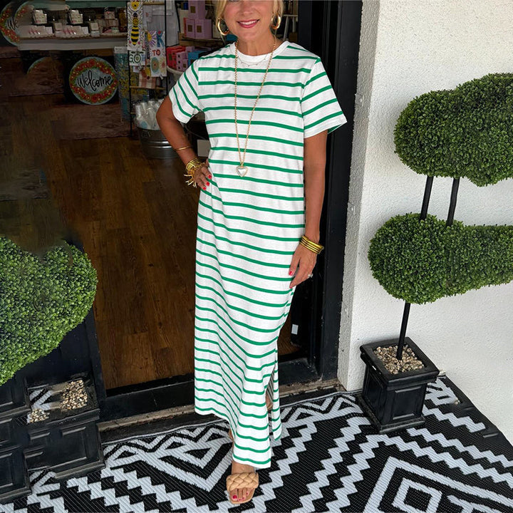 Hailey™ | Striped Maxi Dress