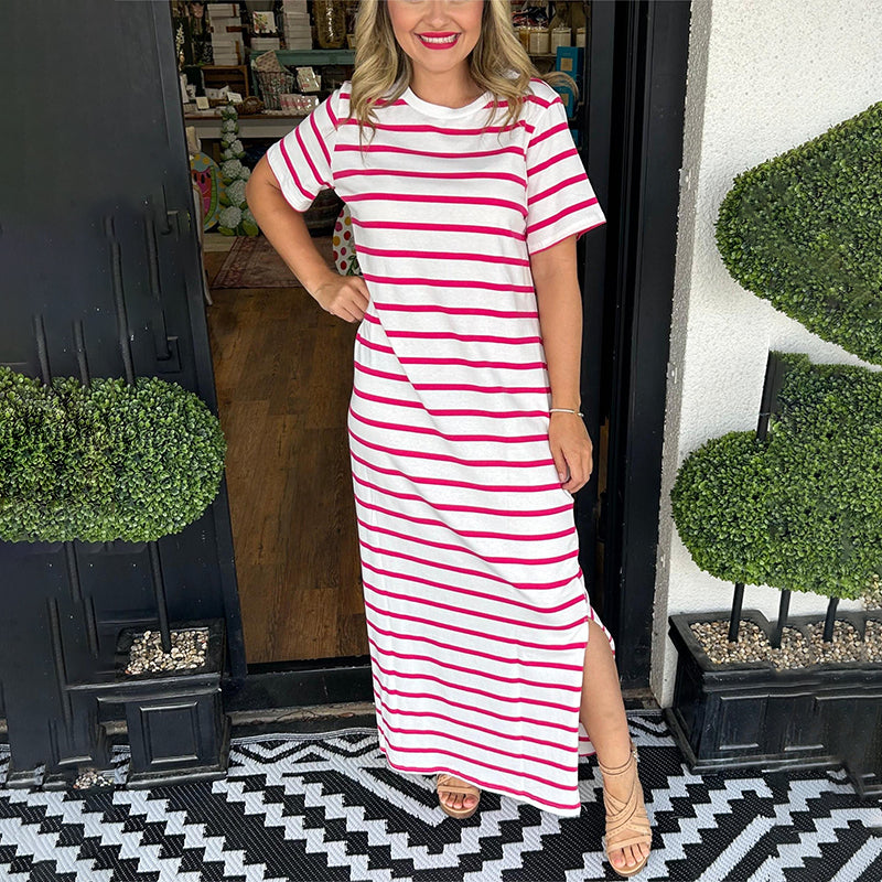 Hailey™ | Striped Maxi Dress