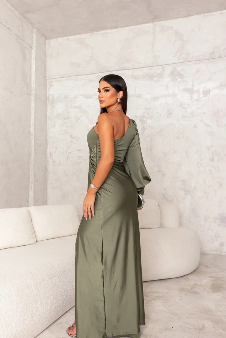 Aqua™ | Chic One-Shoulder Maxi Dress