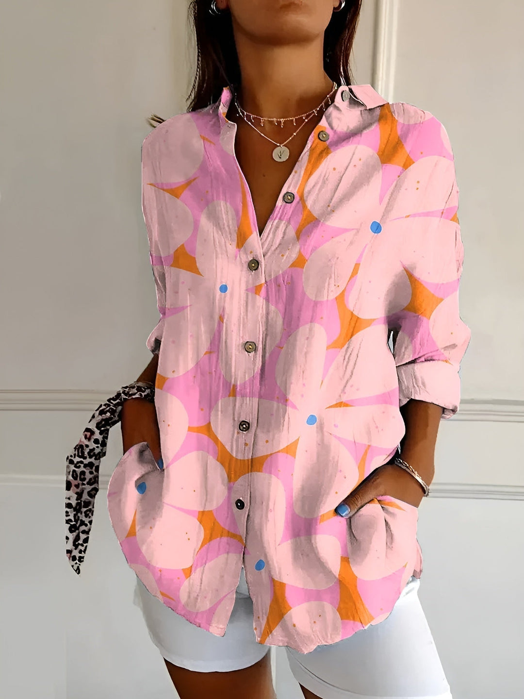 Casey™ | Printed Blouse Shirt