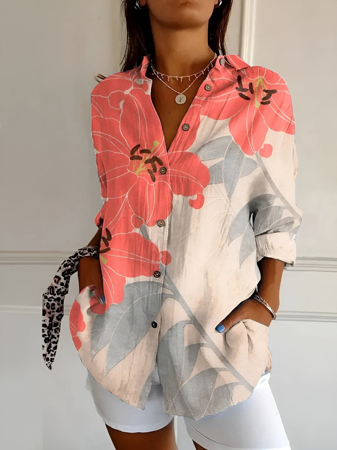 Casey™ | Printed Blouse Shirt