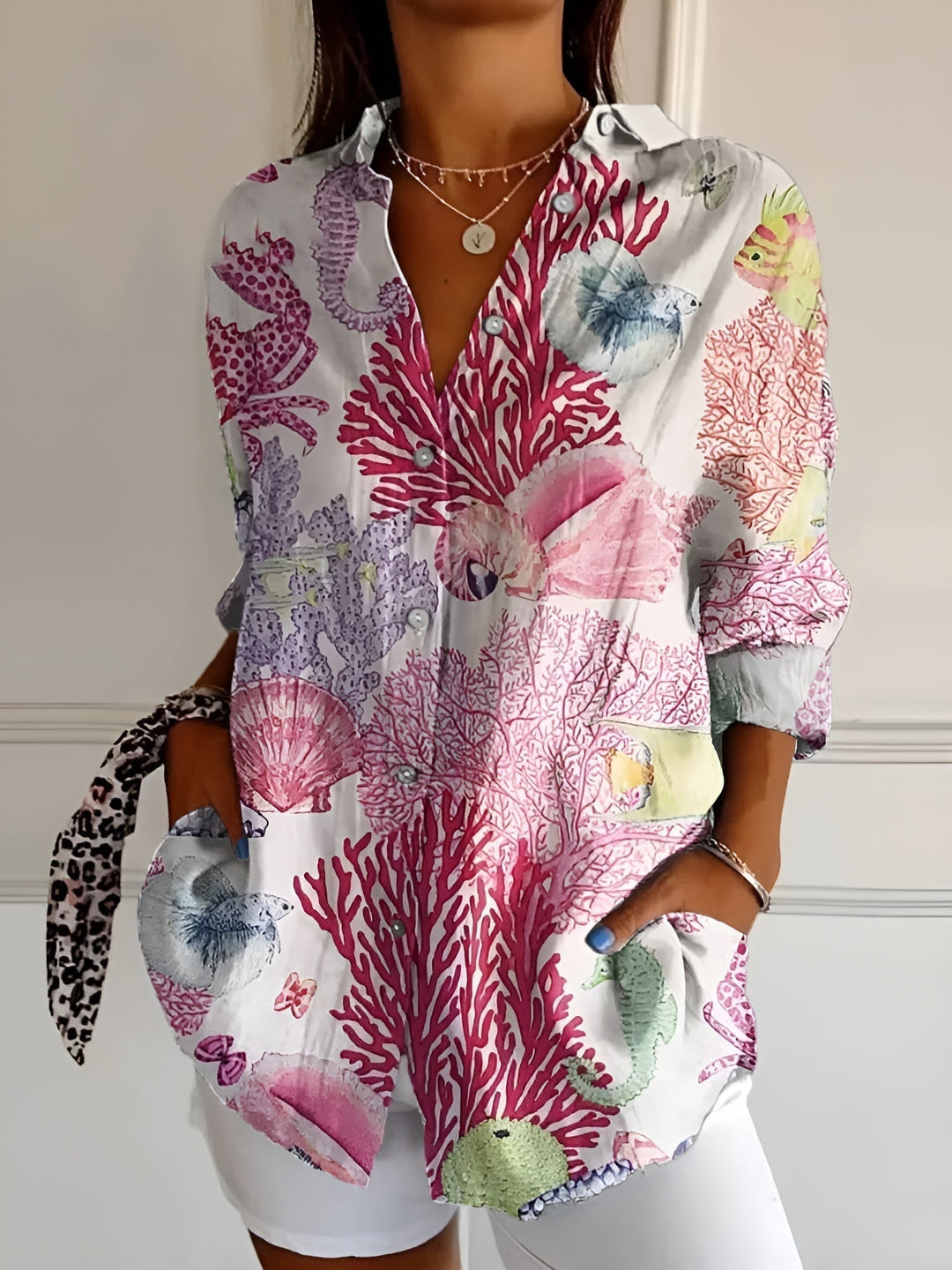 Casey™ | Printed Blouse Shirt